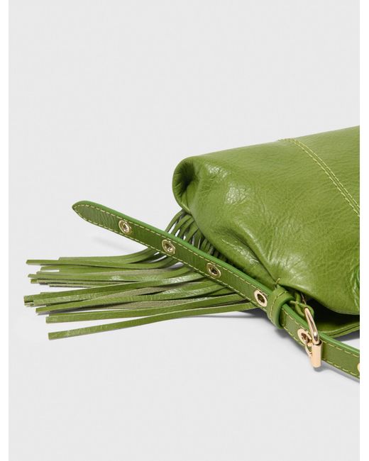 Maje Green Miss M Leather Pouch