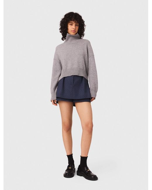 Pull En Maille Cachemire Maje en coloris Blue