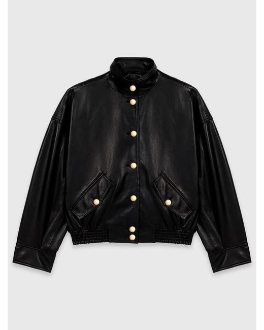 Maje Black Leather Jacket