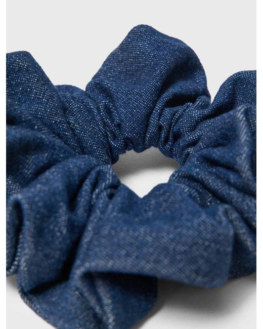 Maje Blue Denim Scrunchie