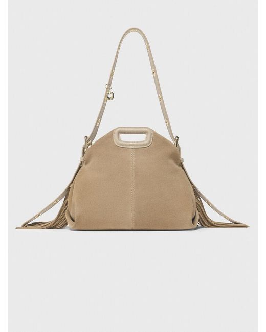 Maje Natural Suede Miss M Bag