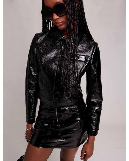 Vinyl skirt jacket deals