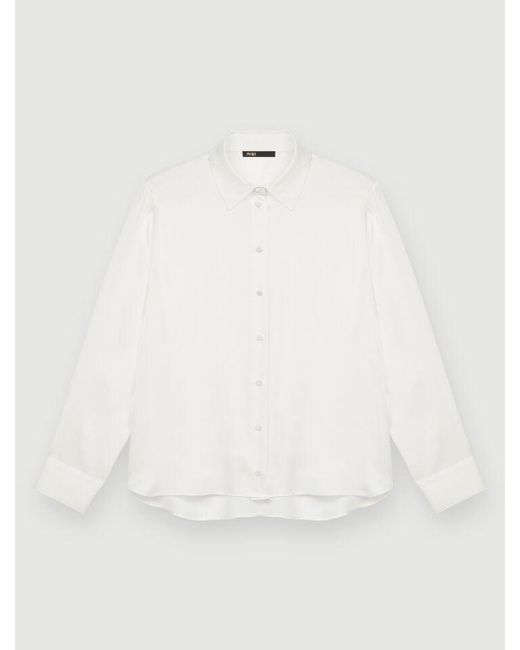 Maje White Silk Shirt