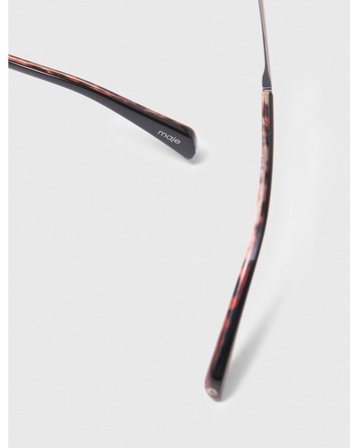 Maje Gray Round Sunglasses
