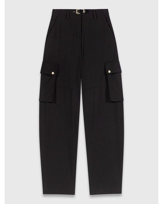 Maje White Cargo Trousers