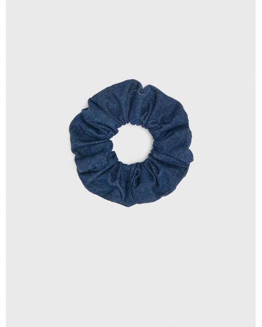 Maje Blue Denim Scrunchie