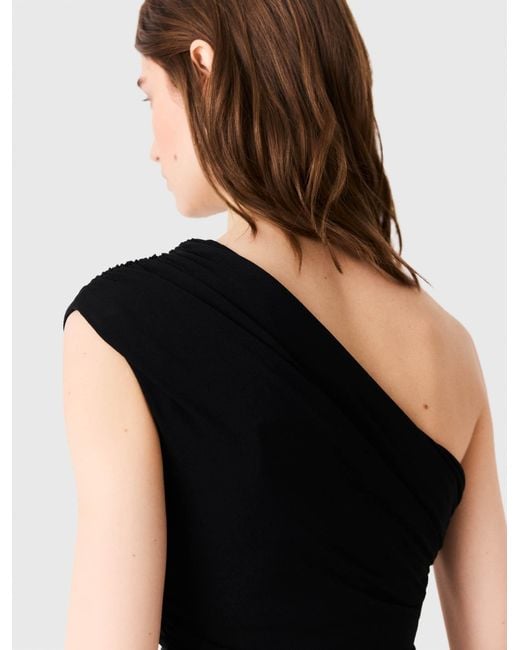 Maje White Asymmetric Bodysuit
