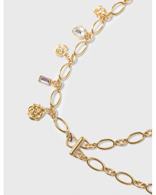 Maje Natural Double Chain Belt With Charms