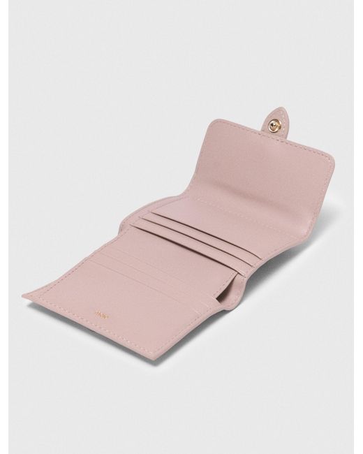 Maje Pink Miss M Naplak Leather Wallet