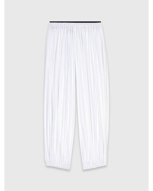 Maje White Harem Cotton Trousers