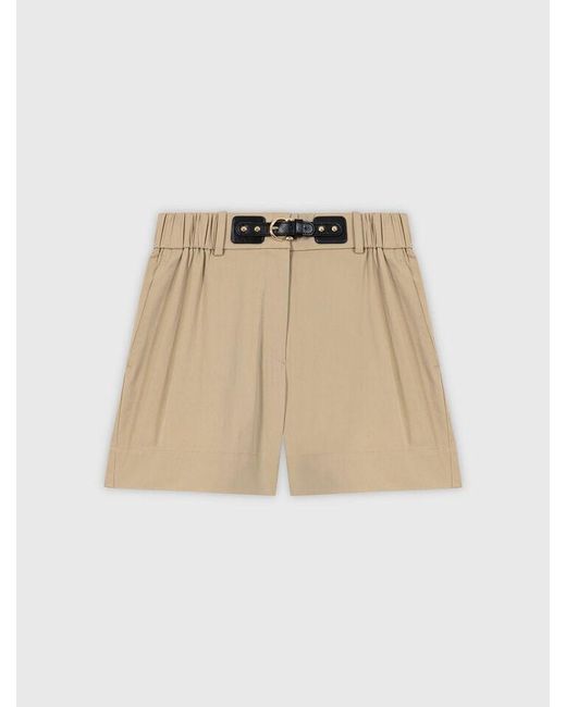 Maje White Cotton Shorts
