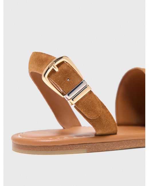 Maje Natural Flache Sandalen