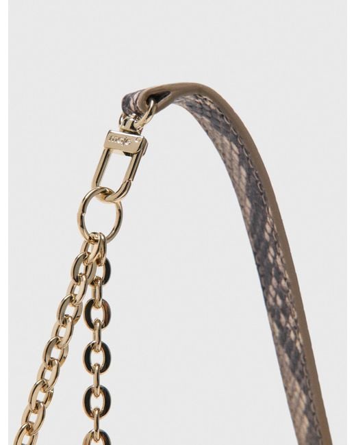 Maje White Python-Effect Miss M Walk Bag