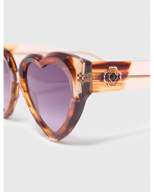 Maje Pink Heart Sunglasses