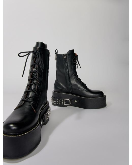 maje combat boots