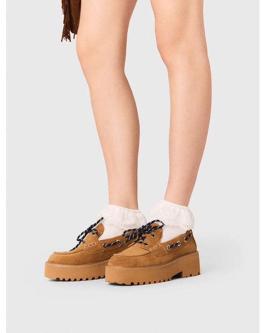 Maje Multicolor Lace Frill Socks