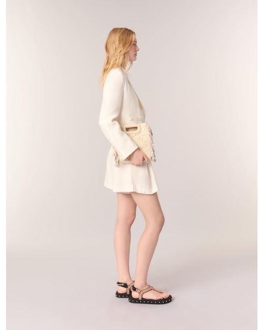 Maje Natural Short Suit Jacket