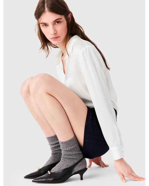 Maje White Silk Shirt