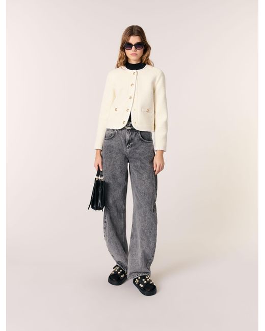 Maje Natural Kurze Tweedjacke