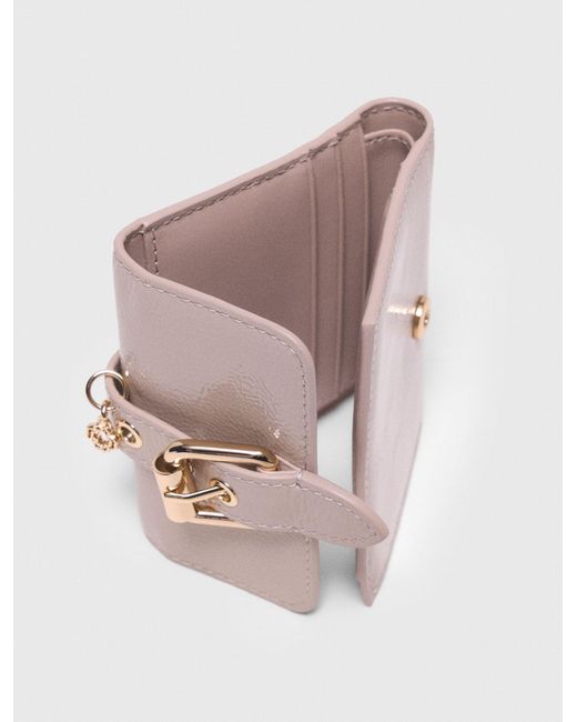 Maje Pink Miss M Naplak Leather Wallet