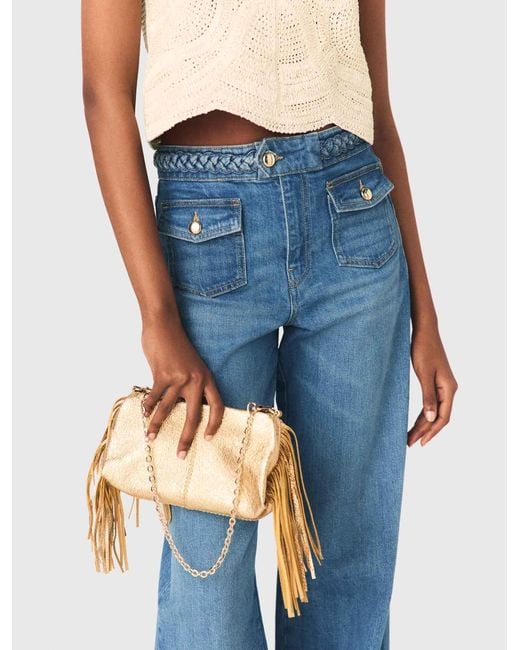 Maje Miss M Metallic Pouch Bag