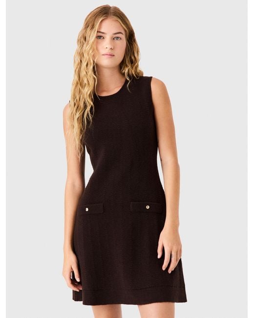 Maje Black Knit Dress With Removable Jumper