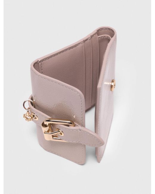Maje Pink Miss M Naplak Leather Wallet