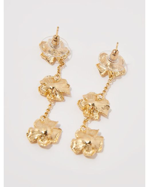 Maje White Flower Earrings
