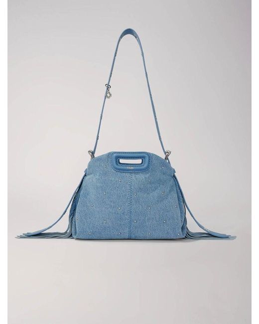 Maje Blue Miss M Mini Bag