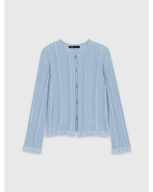 Maje White 2-In-1 Cardigan