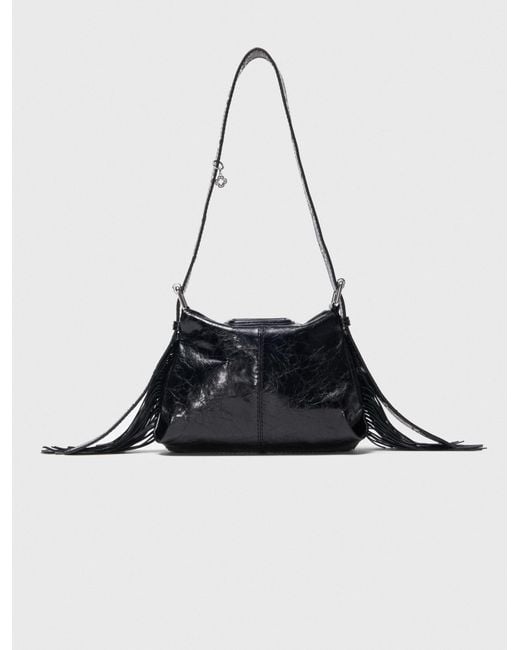Sac Miss M Mini En Cuir Usé Maje en coloris Black