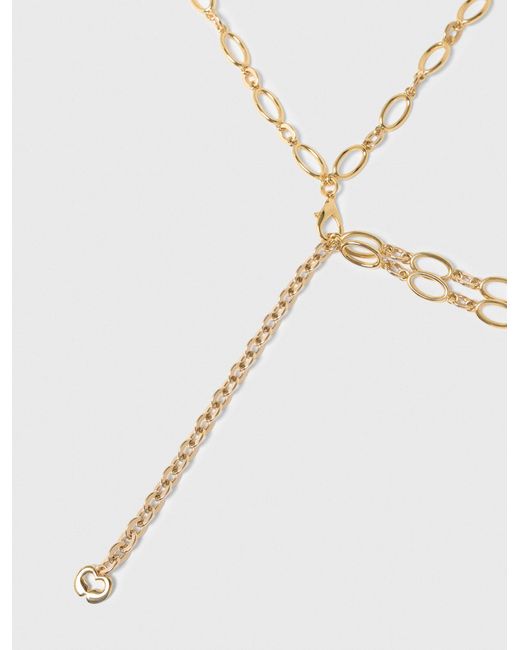 Maje Natural Double Chain Belt With Charms