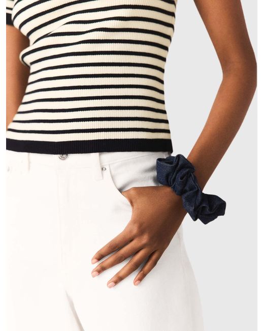 Maje Blue Denim Scrunchie