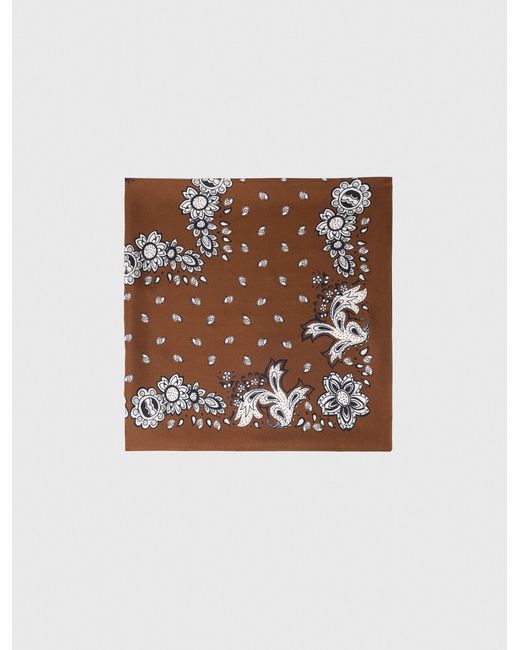Maje Multicolor Bandana Print Silk Scarf