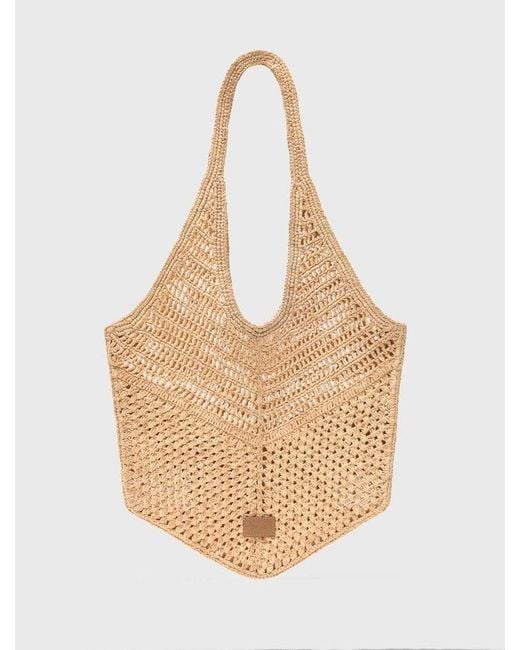 Maje Natural Raffia Bag