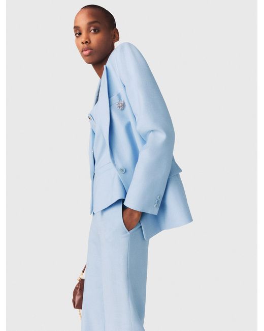 Maje Blue Suit Jacket