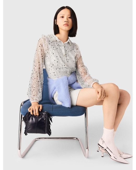 Maje White Tweed Playsuit