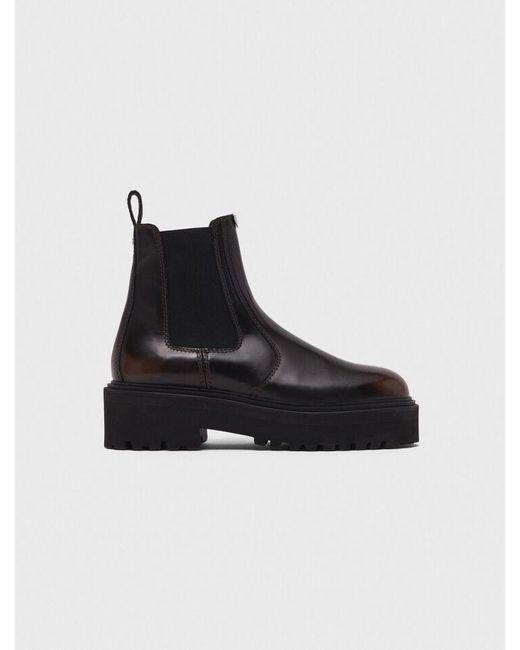 Maje Black Chelsea Boots