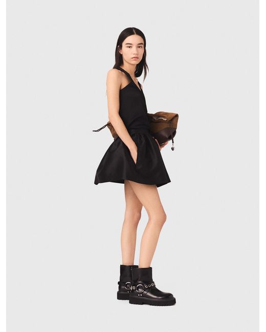 Maje Black Silk Tank Top