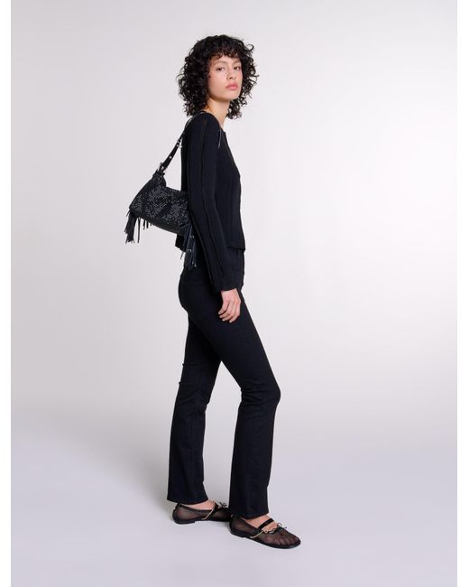 Maje Black 2-In-1 Cardigan