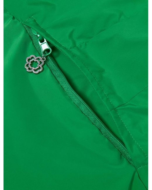 Maje Green Tie-Up Waterproof Hood