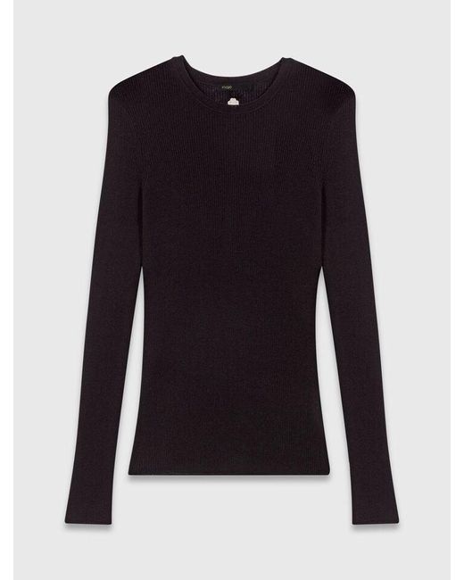 Pull Col Rond Seconde Peau Maje en coloris White