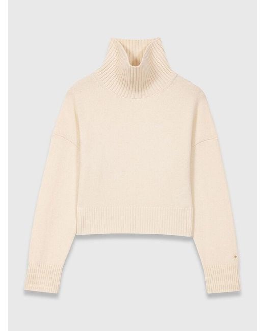 Pull À Col Montant En Cachemire Maje en coloris White