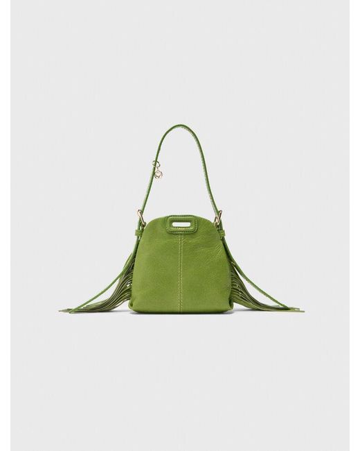 Maje Green Miss M Leather Pouch