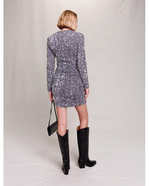 Maje velvet dress outlet