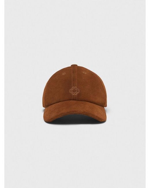 Maje Brown Cap Aus Wildleder