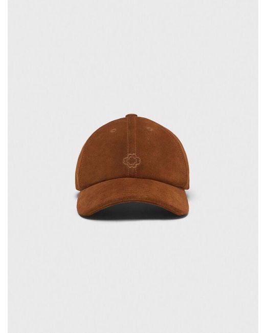 Maje Brown Suede Cap