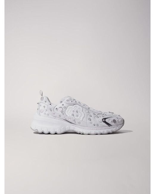 Maje White M Stud Trainers