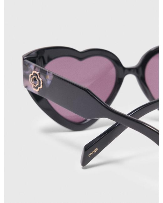 Maje Purple Heart Sunglasses