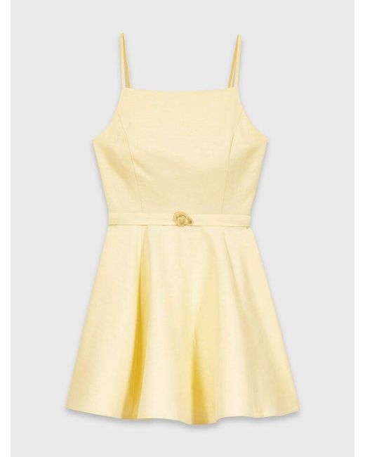 Maje Natural Strappy Flared Dress